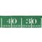 LaRibbons 2 1/2" Wired Ribbon | Green Glitter Football Yardage | 10 Yard Roll